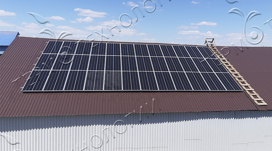 Гибридная солнечная станция для фермерского хозяйства в пгт. Терноватое, Август 2020 г.
