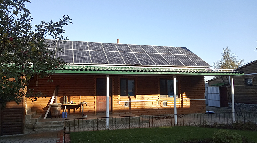 Солнечная станция гибридного типа 15 кВт, с.Дробышево, Октябрь 2019 г.