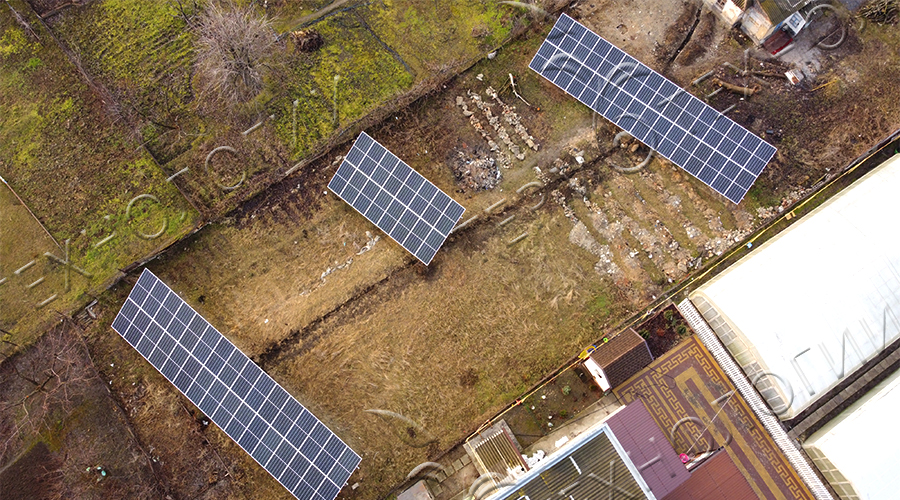 Солнечная станция под зеленый тариф 30 кВт с. Красногригорьевка, Февраль 2021г.