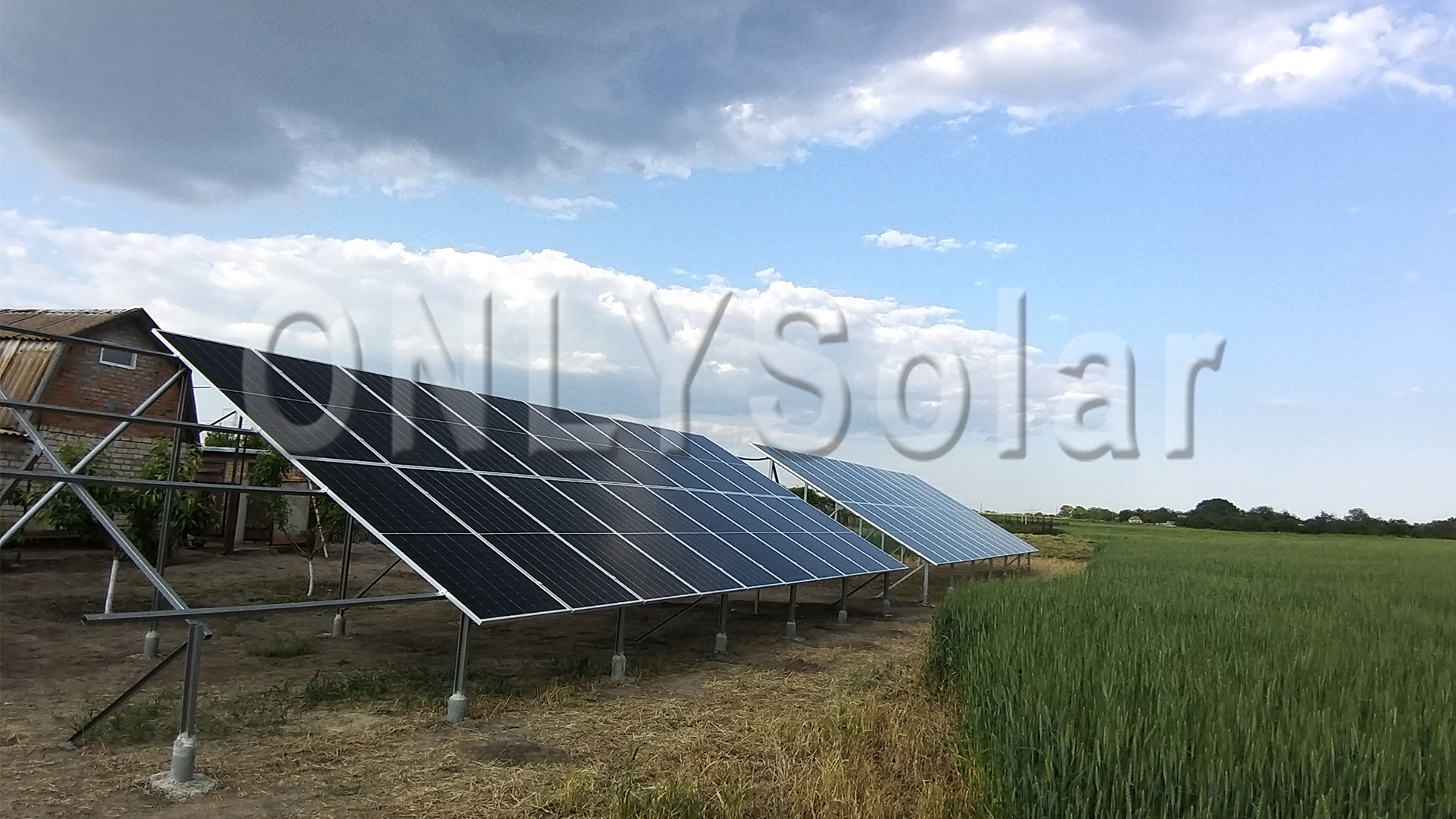 Солнечная станция под зеленый тариф на 30 кВт с. Видножино, Июнь 2021р.