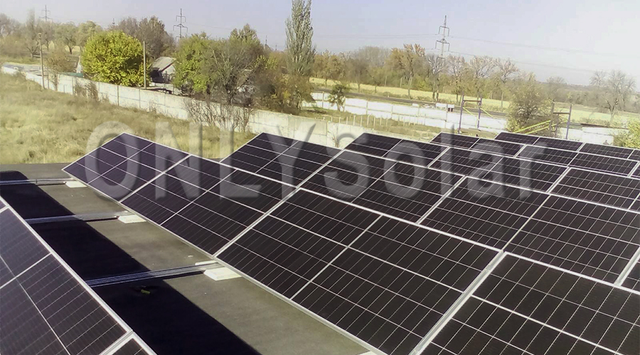 Солнечная станция под зеленый тариф на 30 кВт с. Дорогое, Ноябрь 2021р.