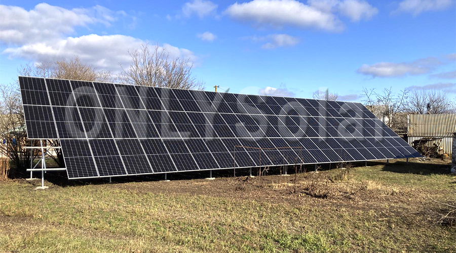 Солнечная станция под зеленый тариф на 30 кВт с.Новоселовка, Ноябрь 2021р.