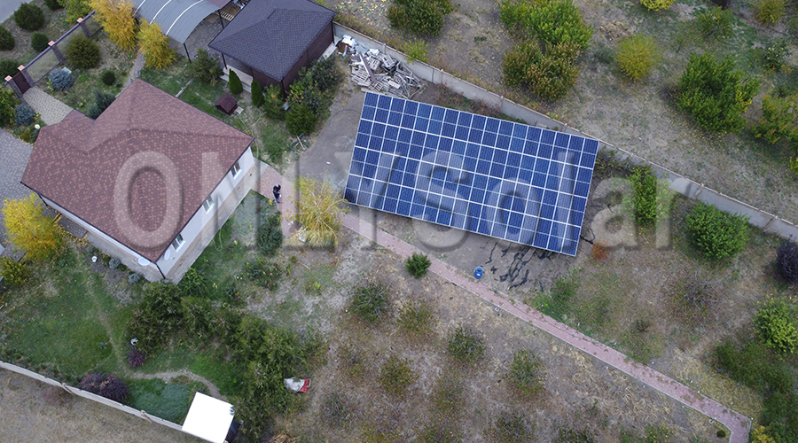 Солнечная станция под зеленый тариф 30 кВт с.Семеновка, Декабрь 2021р.