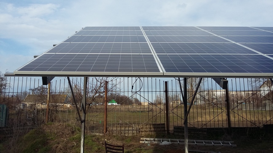 Сетевая солнечная станция мощностью 30 кВт с.Горностаевка