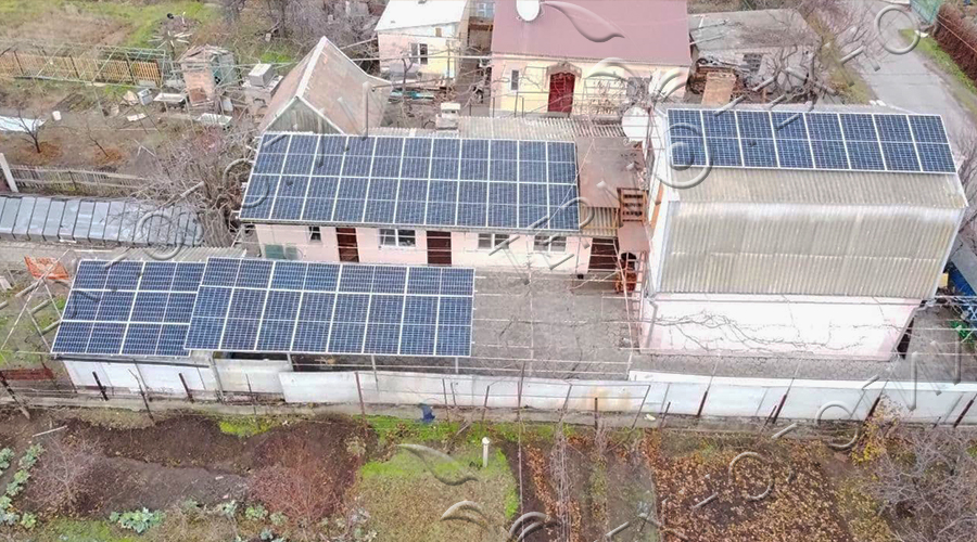 Солнечная станция под зеленый тариф 30 кВт г.Никополь (1-й етап) Январь 2021г.