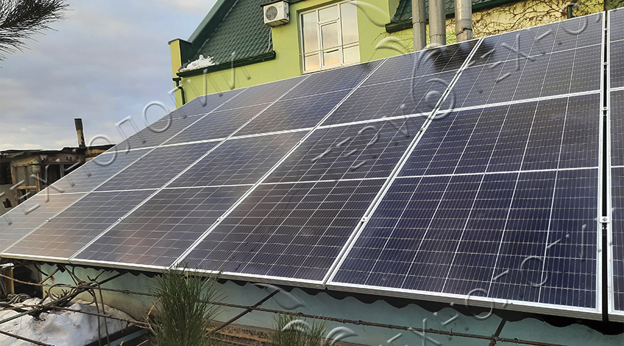 Солнечная станция под зеленый тариф 5 кВт г. Мариуполь, Январь 2021г.