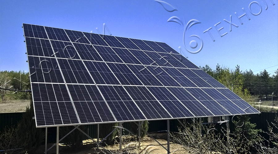 Солнечная электростанция под зелёный тариф на 30 кВт г. Лиман, Май 2021 