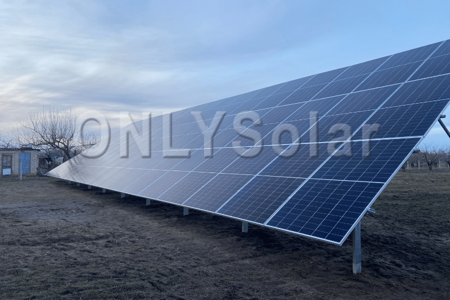 Солнечная станция под зеленый тариф на 30 кВт  с. Терпенье, Январь 2022р.