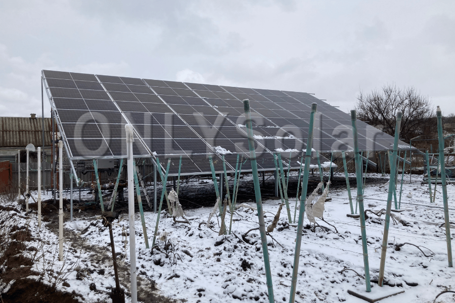 Солнечная станция под зеленый тариф на 30 кВт  пгт Кушугум, Январь 2022р.