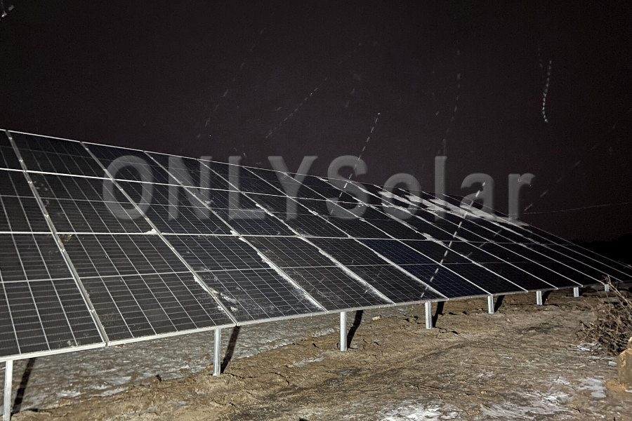 Сетевая солнечная станция 1-й этап 30 кВт  с. Вязивок, Январь 2022р.