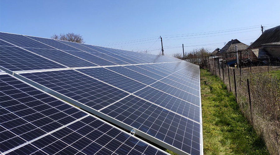 Солнечная станция под зеленый тариф мощностью 30 кВт, пгт.Красногригорьевка, Март 2020г