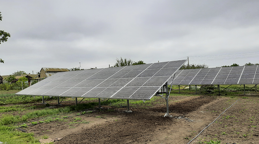 Сетевая солнечная станция №2 мощностью 30 кВт в пгт.Новоалексеевка, Май 2020г