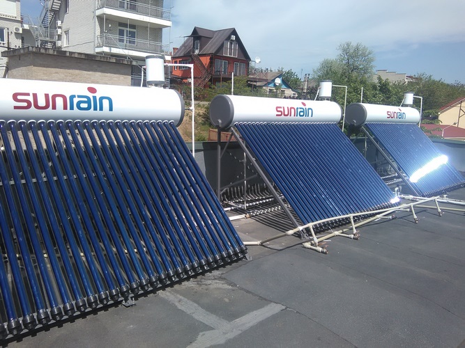Солнечный коллектор для базы отдыха в Кирилловке