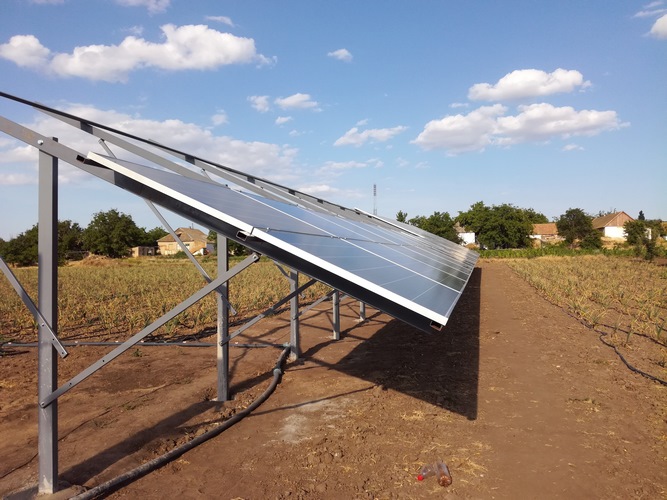 Солнечная электростанция сетевого типа мощностью 30 кВт в Херсонской области 2