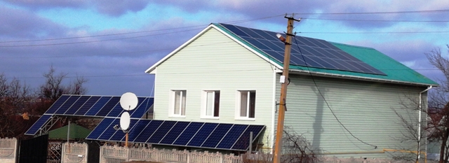 Сетевая солнечная электростанция под ''зелёный'' тариф мощностью 10 кВт в с. Конские Раздоры
