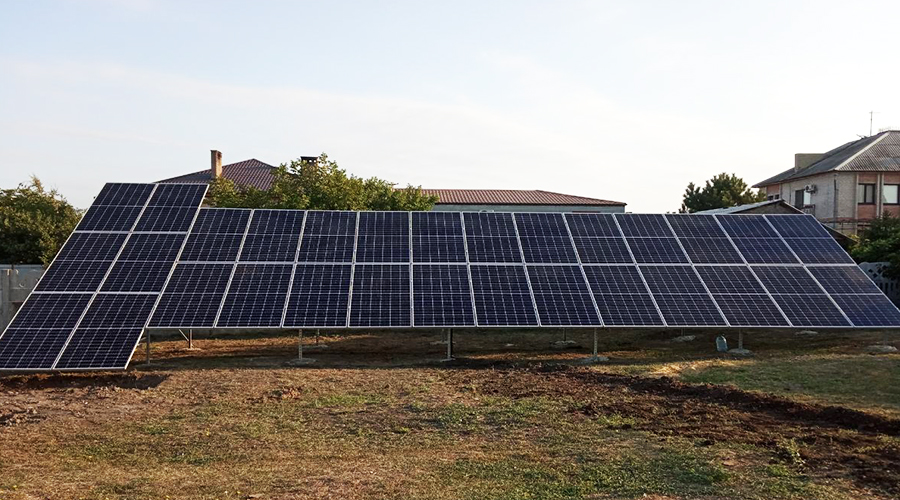 Сетевая солнечная станция мощностью 20 кВт, г.Бердянск, Август 2019г