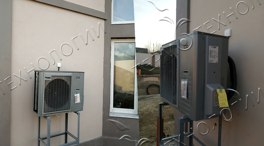 Тепловой насос типа воздух-вода для отопления частного дома г Запорожье