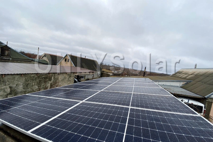 Солнечная станция под зеленый тариф на 30 кВт 1-й етап с.Терпенье, Февраль 2022г.