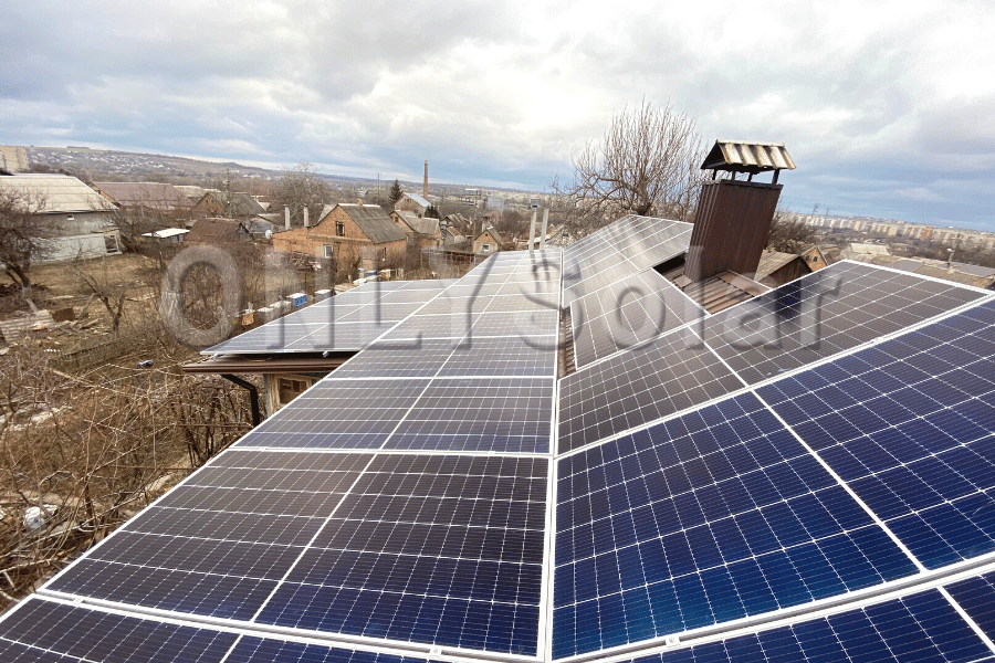 Солнечная станция под зеленый тариф на 10 кВт г. Запорожье, Февраль 2022г.